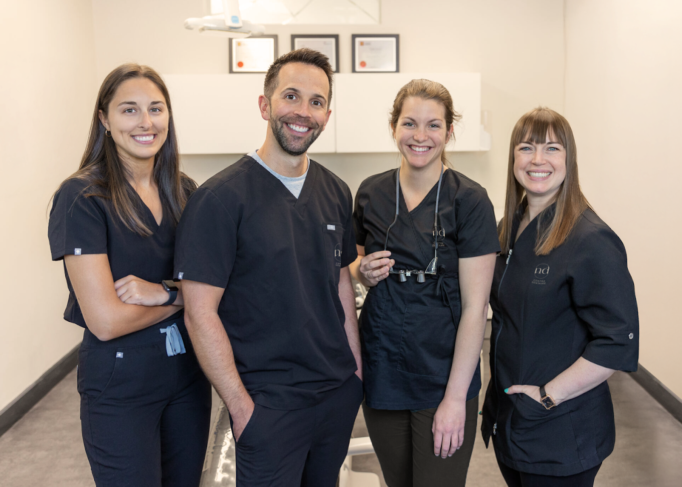 Dr Nadeau, Dre Desrosiers, Dre Roy-Dupont, Dre Chevarie